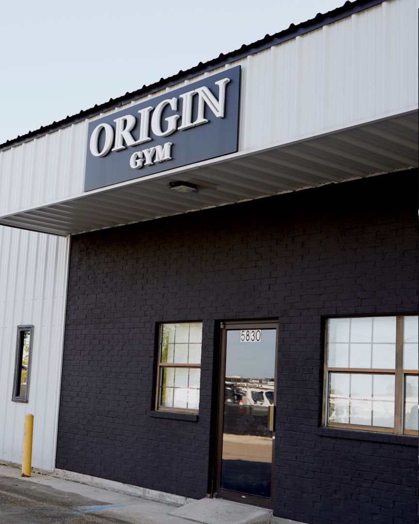 Origin Gym storefront on McCann Drive, Baton Rouge